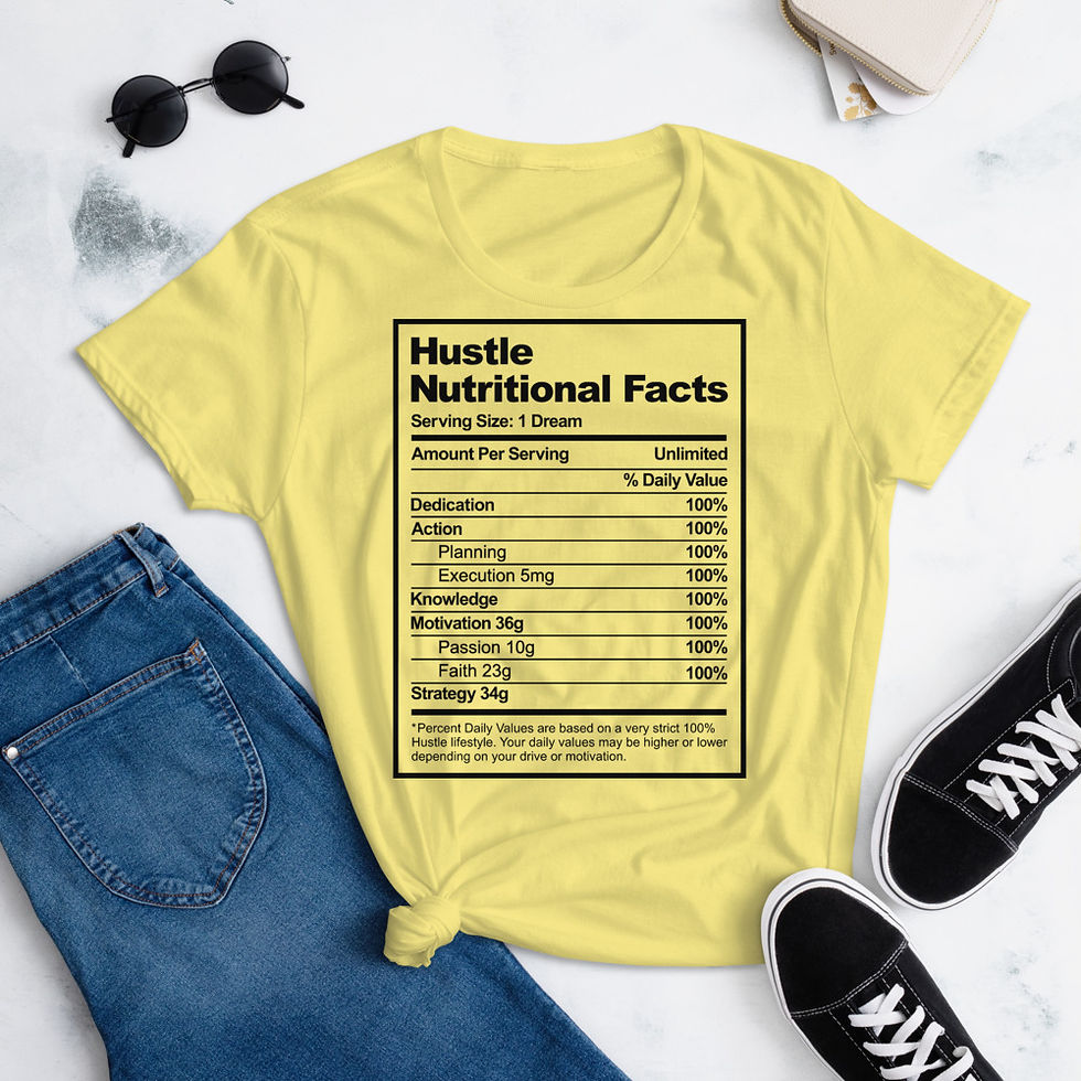 Thumbnail: Hustle Nutritional Facts Women's short sleeve t-shirt
