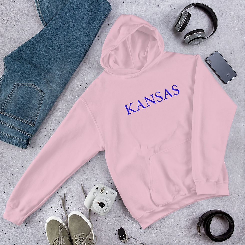 Thumbnail: Kansas Jayhacks  College Print Hoodie