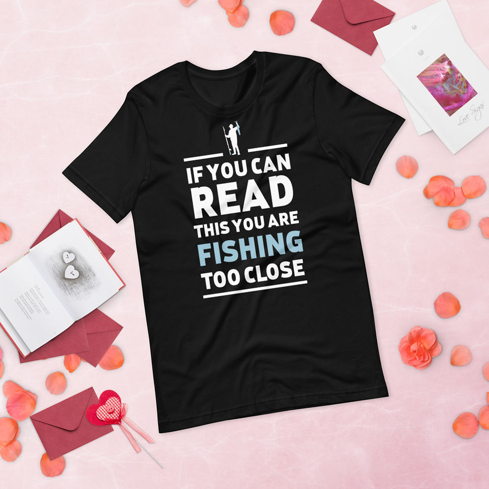Thumbnail: Read-this-you-are-fishing-too-close-Short-Sleeve Graphic T-Shirt