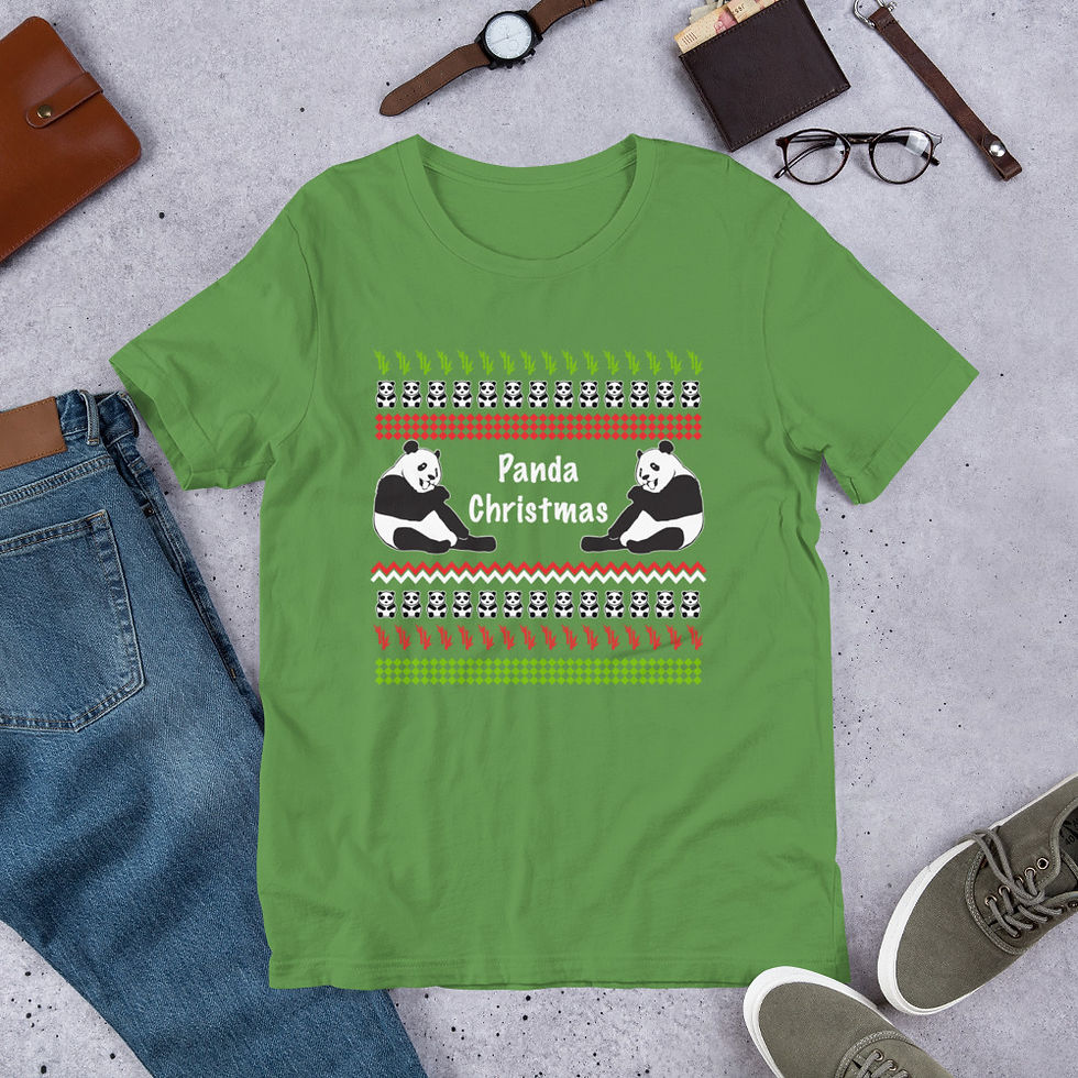 Thumbnail: Panda II Ugly Sweater Graphic Tee Short-Sleeve T-Shirt