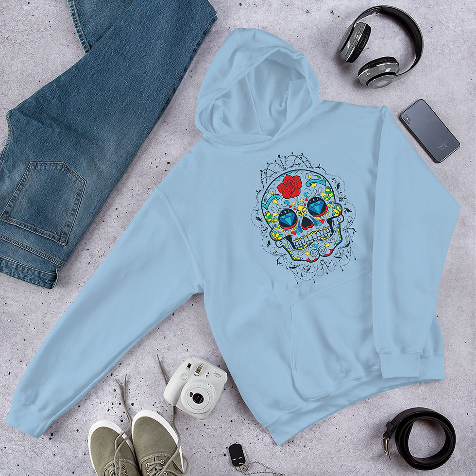 Thumbnail:  Dia de Muerte Skull 623 Hoodie