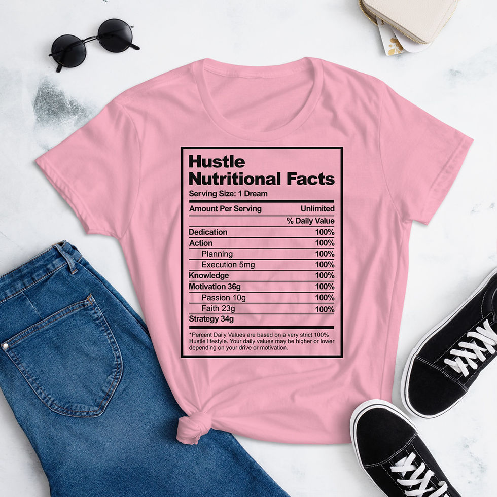 Thumbnail: Hustle Nutritional Facts Women's short sleeve t-shirt