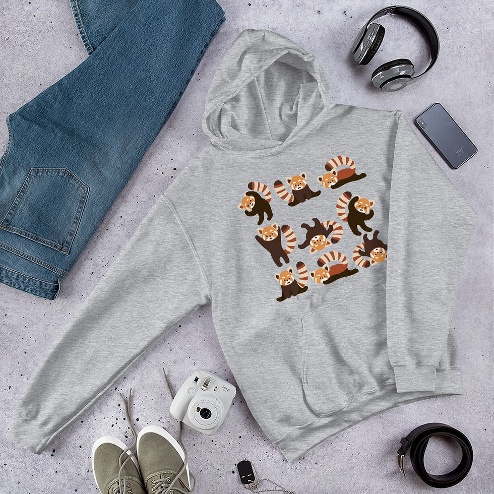 Thumbnail: Red-Panda-Yoga- Hoodie