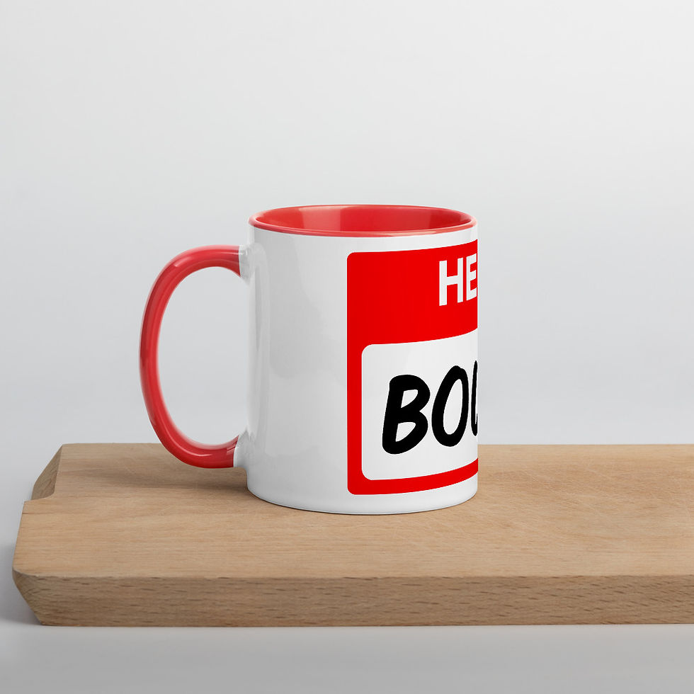Miniature : Bonjour je suis Boujee. Tasse avec de la couleur à l'intérieur