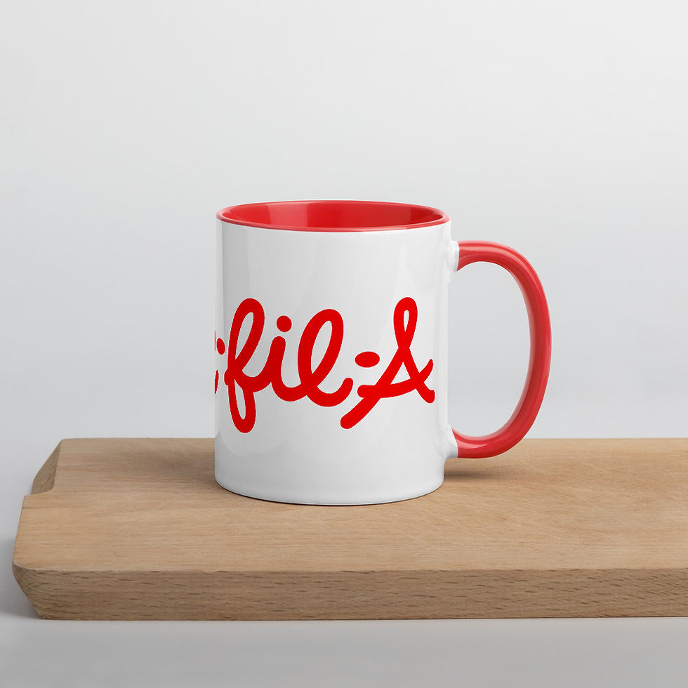 Thumbnail: Thick-Fil-A Mug with Color Inside Graphic tees
