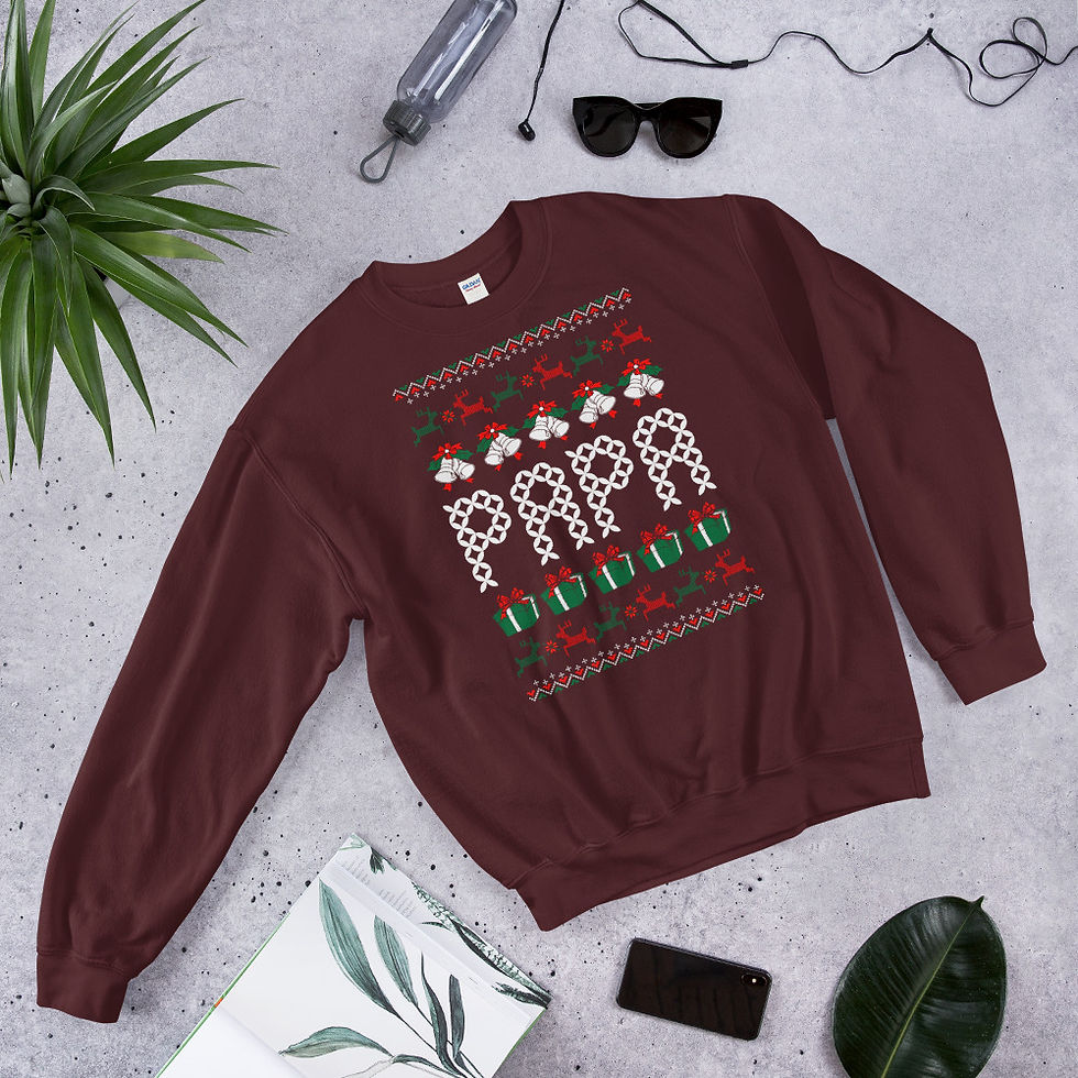 Thumbnail: papa-ugly-Christmas-sweater-xmas Sweatshirt