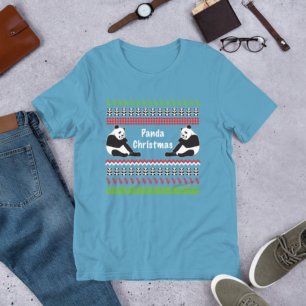 Thumbnail: Panda II Ugly Sweater Graphic Tee Short-Sleeve T-Shirt