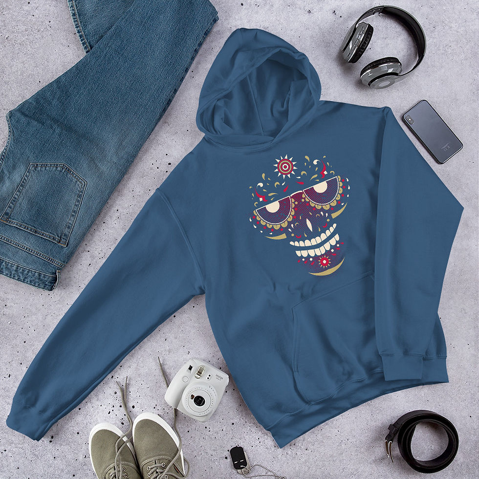 Thumbnail: Dia de Muerte Skull 670 Hoodie