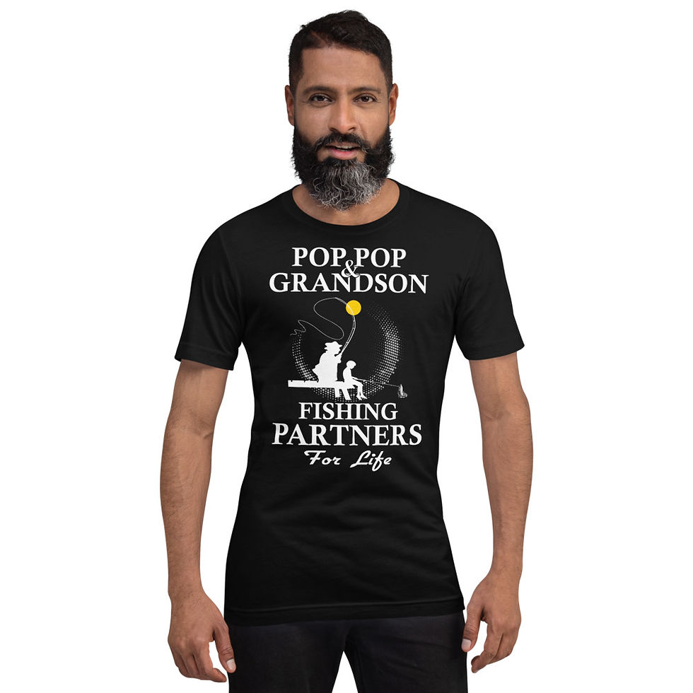 Thumbnail: Pop-Pop-And-Grandson-Fishing-Partners-For-Life-Short-Sleeve Graphic T-Shirt