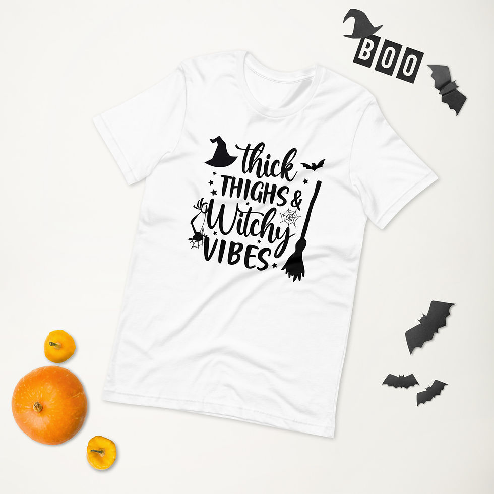 Thumbnail: Thick Thighs & Witchy Vibes T-shirt