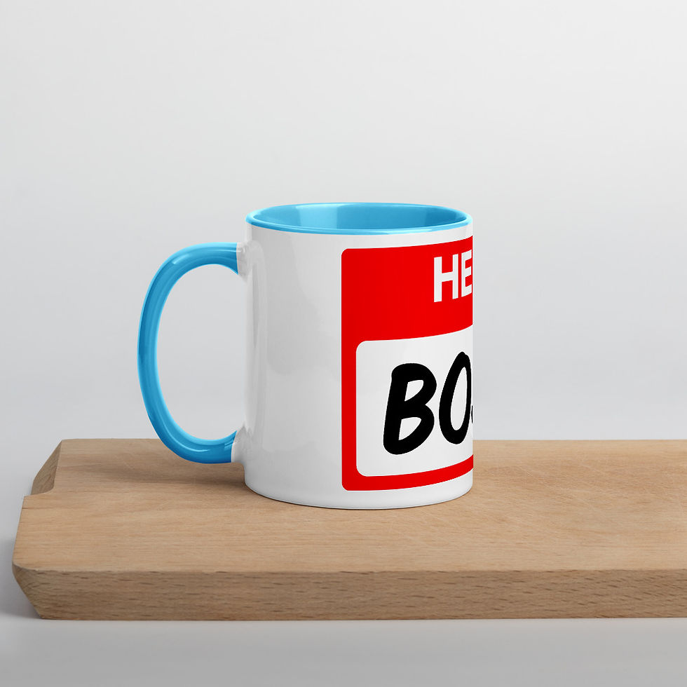 Thumbnail: Hello I'm Bossy. Mug with Color Inside