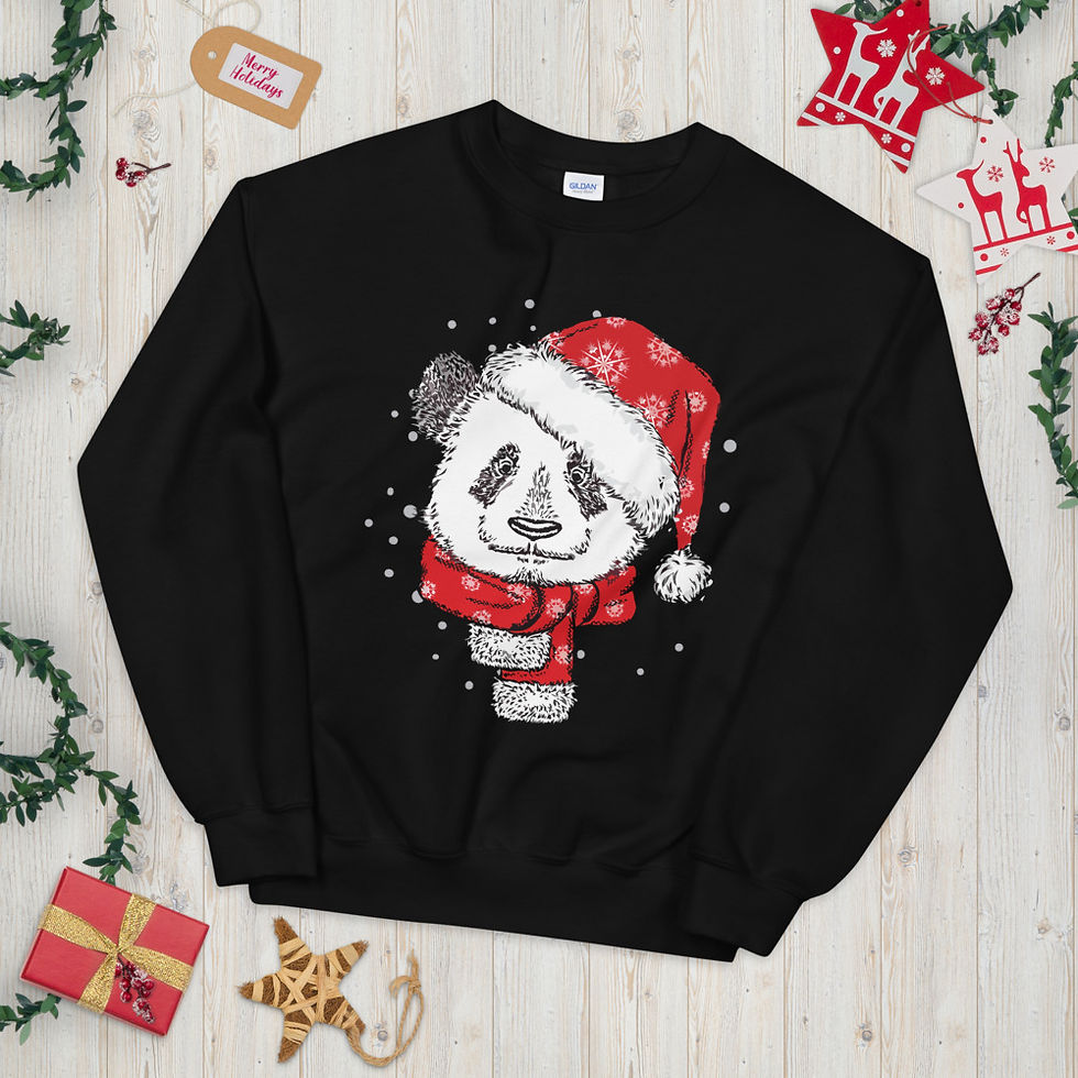 Thumbnail: Panda-Ugly Christmas-sweater Sweatshirt
