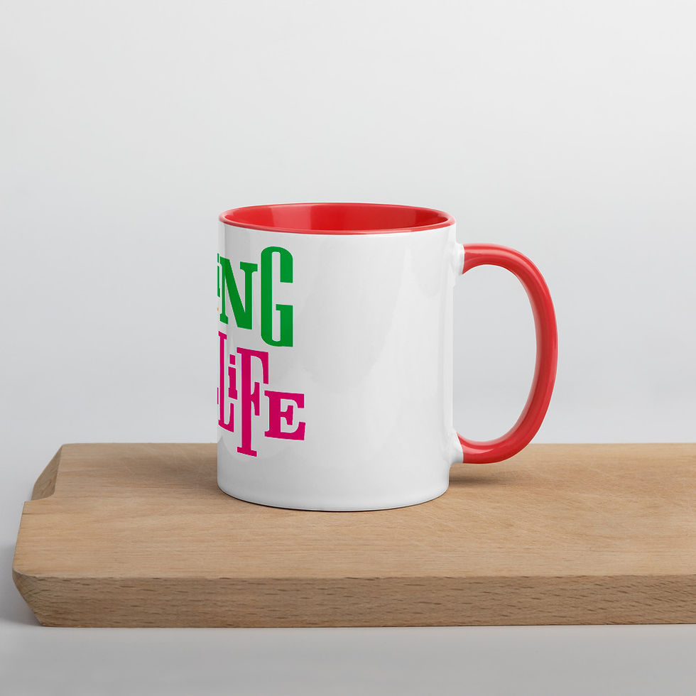 Thumbnail: Living My Best Life. Mug with Color Inside