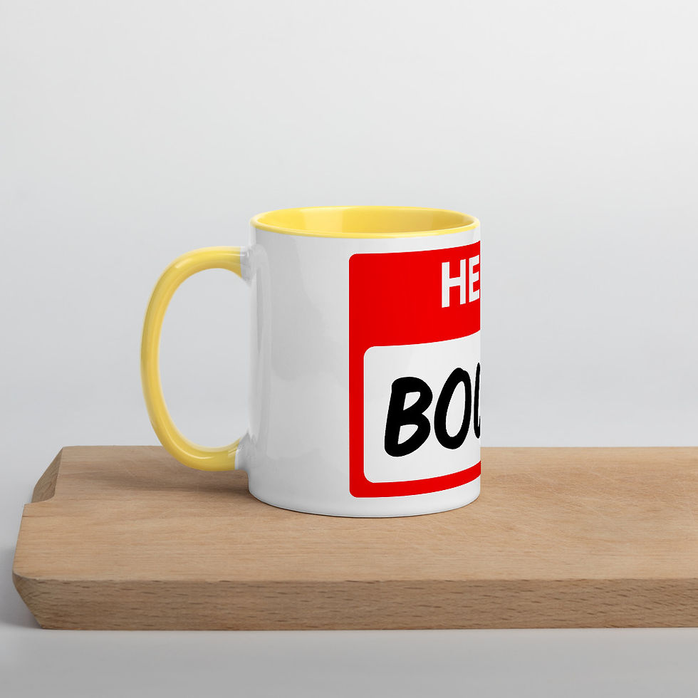 Thumbnail: Hello I'm Boujee. Mug with Color Inside