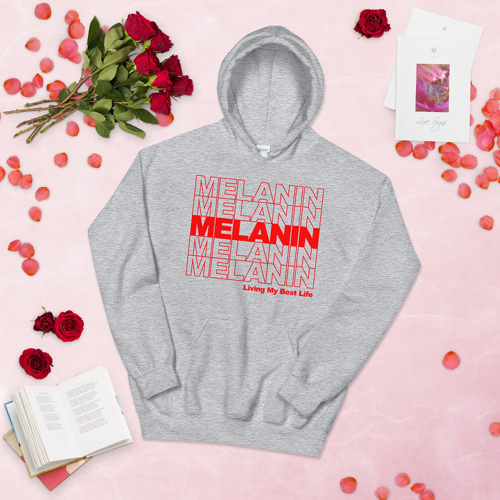 Thumbnail: Melanin Living My Best Life Hoodie
