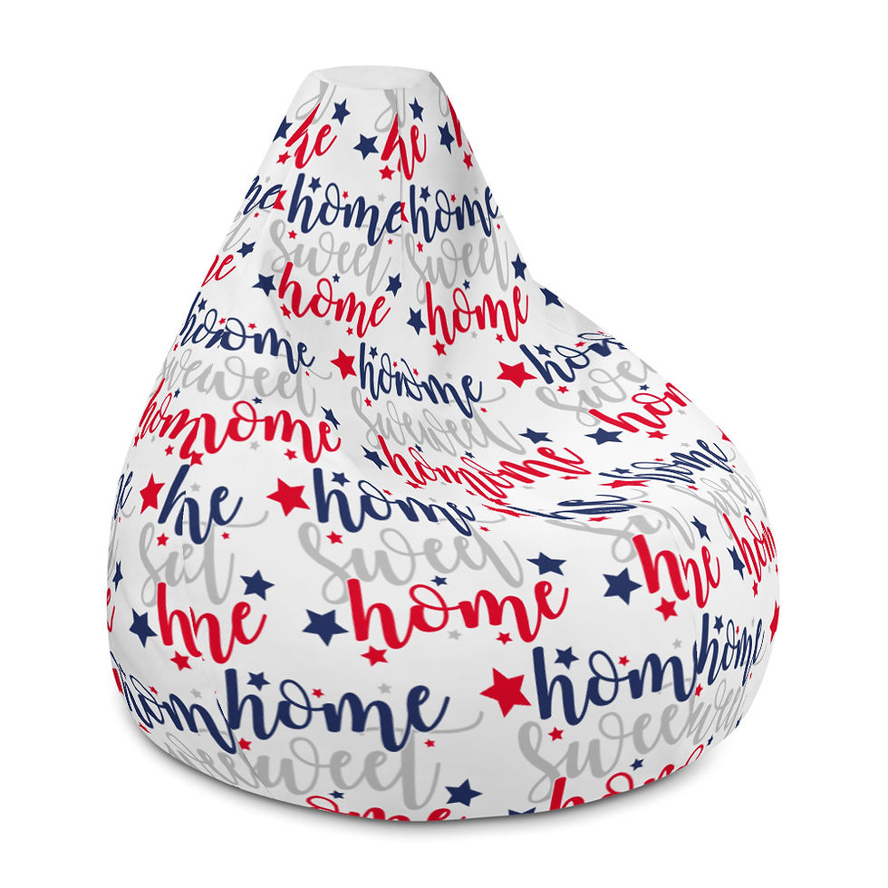 Thumbnail: “Home Sweet Home” Bean Bag Chair Cover