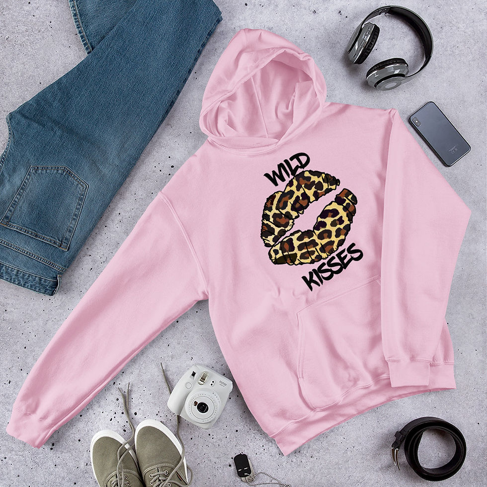 Thumbnail: Leopard Wild Kisses Hoodie