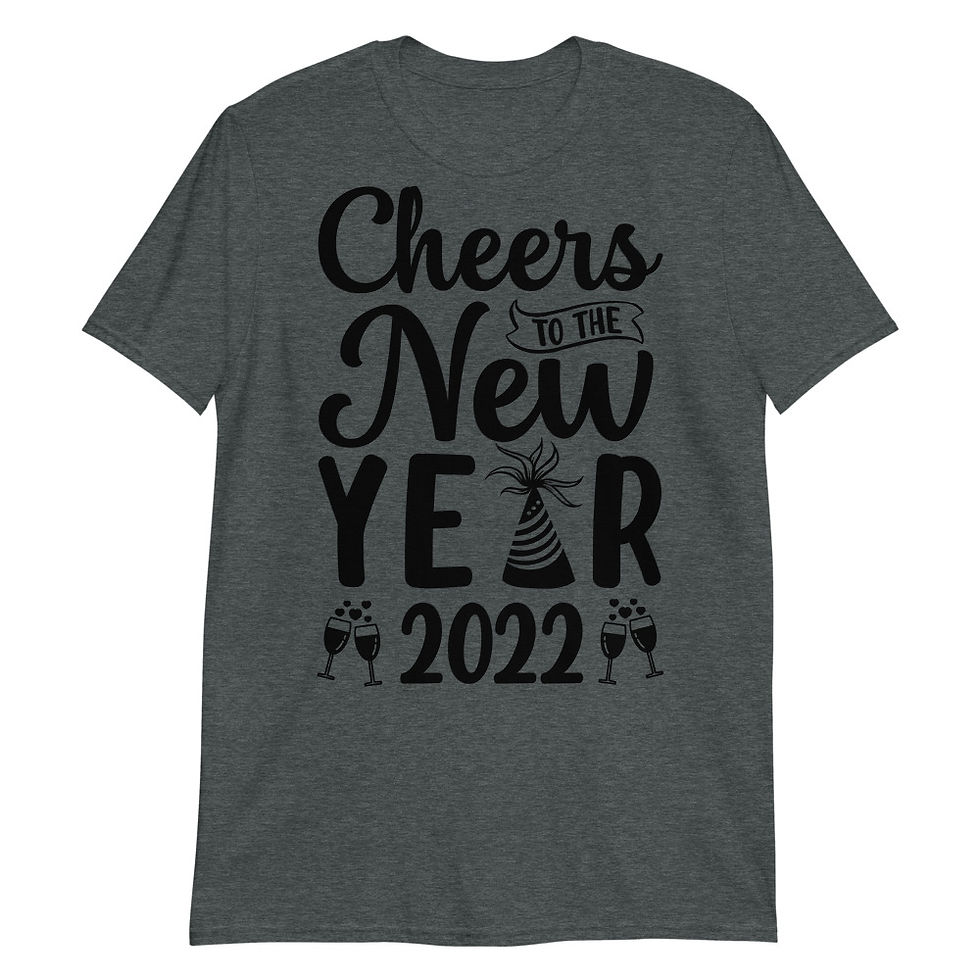 Thumbnail: Cheers--to-the-new-year-2022 Short-Sleeve T-Shirt