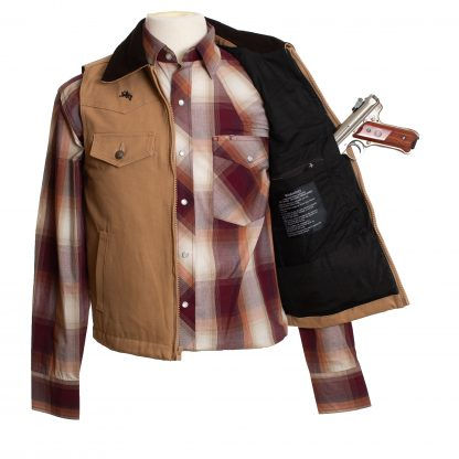 Thumbnail: Wyoming Traders Cody Concealed Carry Canvas Vest - Tan