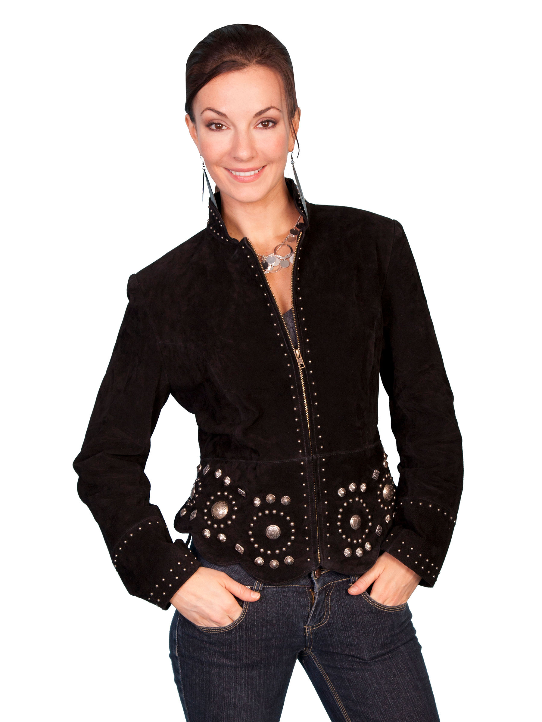 Scully Suede Concho Jacket