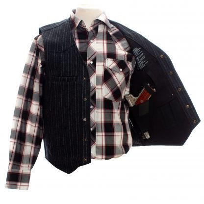 Thumbnail: Wyoming Traders Ranger Wool Conceal Carry Vest - Charcoal