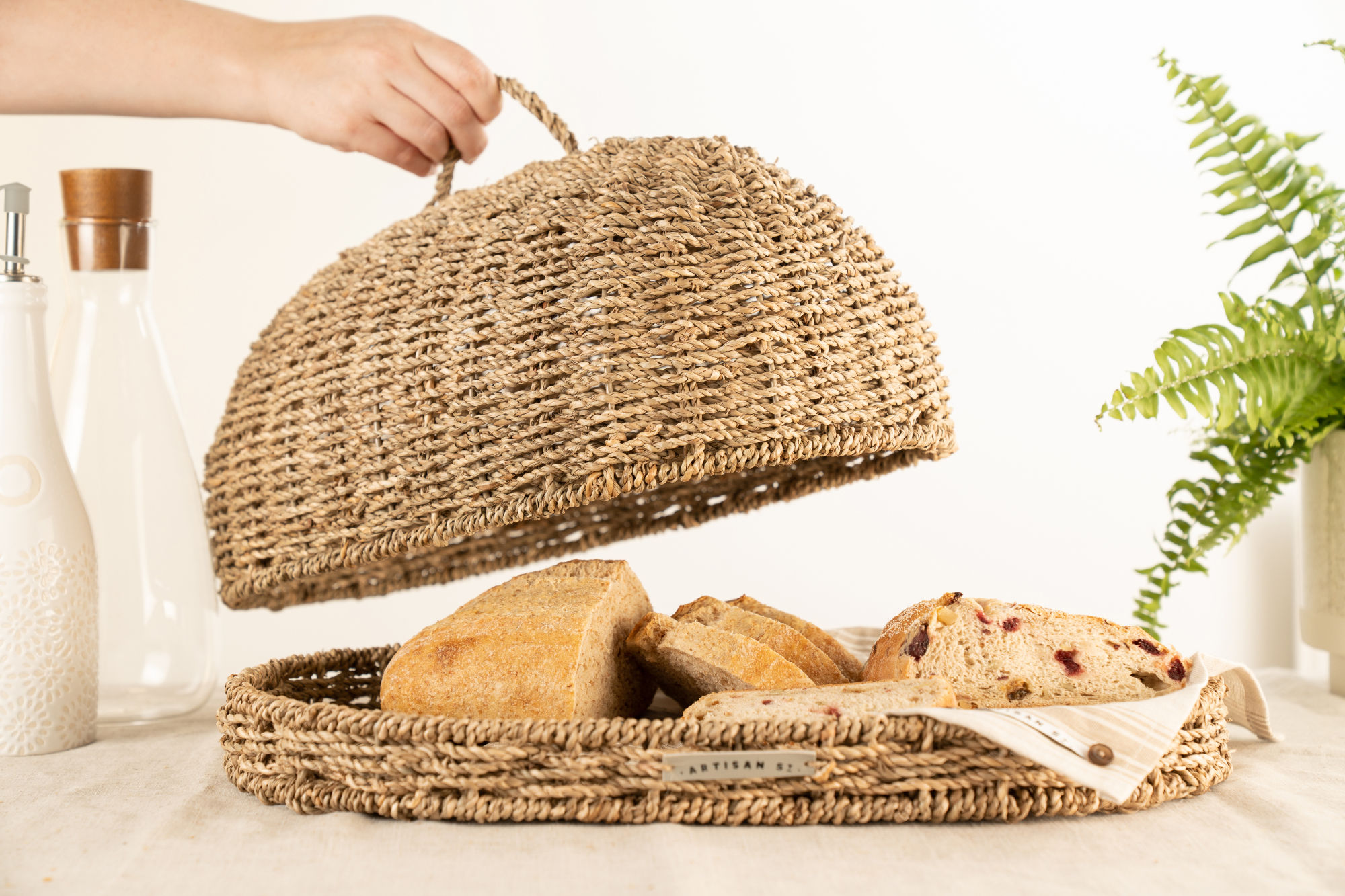 Artisan Street Seagrass Food Cover and Tray