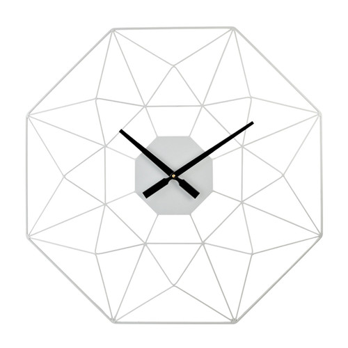Hometime Triangular Pattern Wire Wall Clock parkslane.co.uk