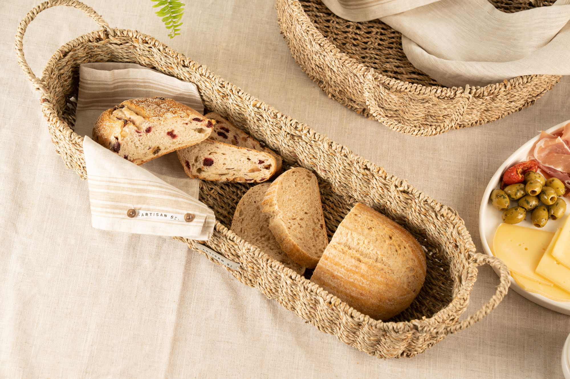 Artisan Street Seagrass Long Food/Bread Basket