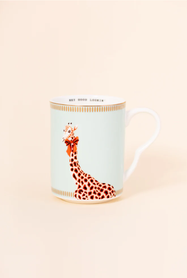 Thumbnail: Yvonne Ellen Sausage Dog/Pussy Cat/Giraffe China Mug