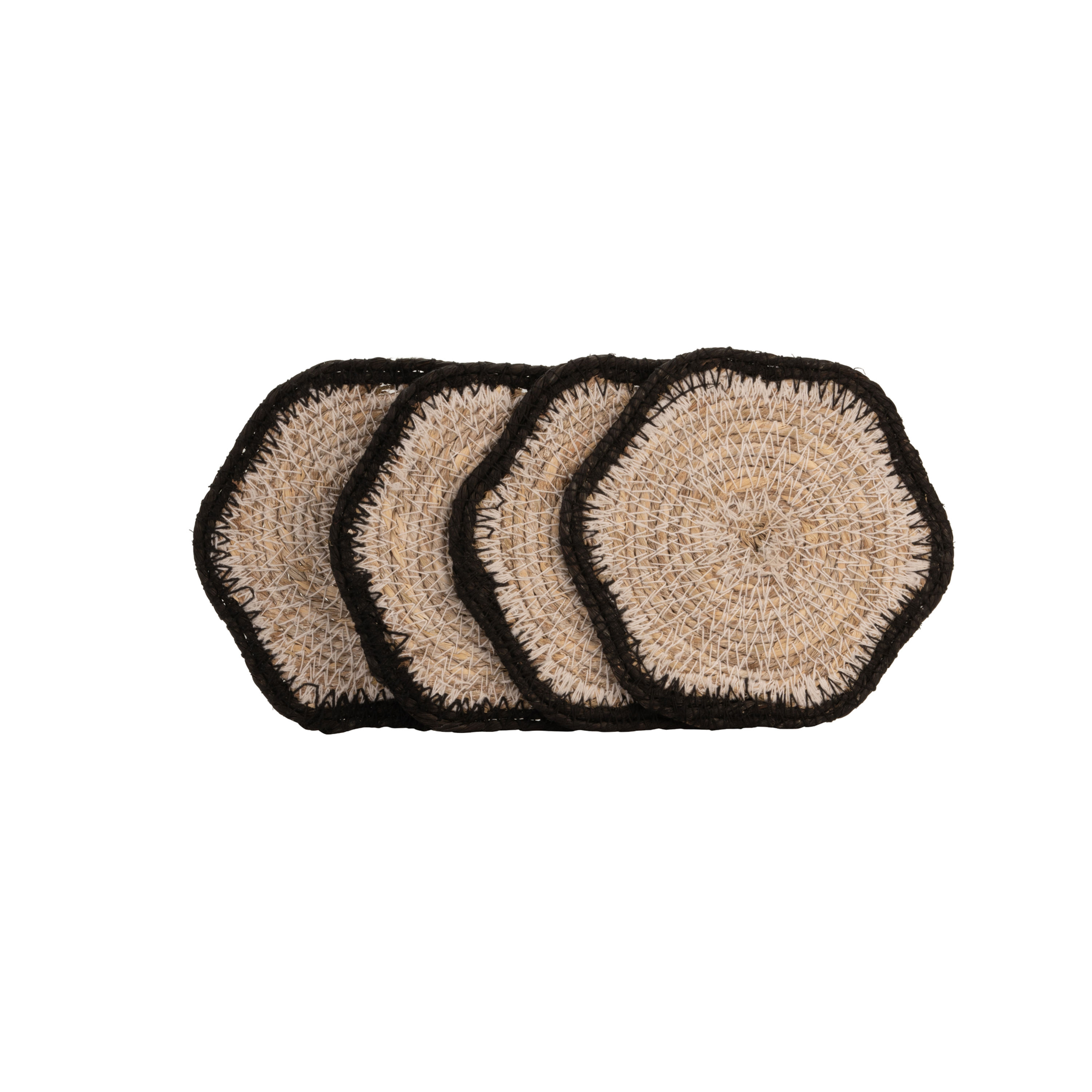 Style Sisters Set of Four Seagrass Coasters