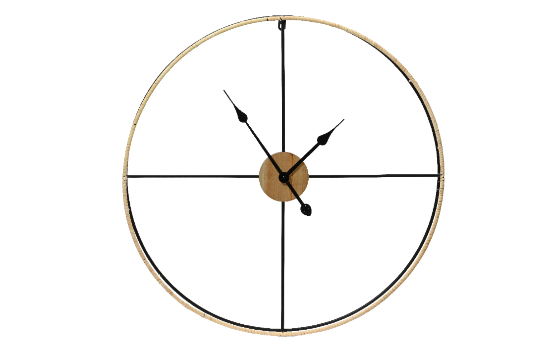 Large Metal Cut Out Industrial Style Wall Clock