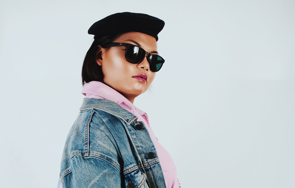Beatz Inc founder General Ling (Elaine Lim), singer-songwriter, rapper and beatboxer, in a styled portrait