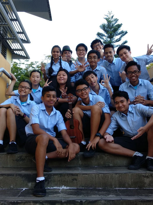 Secondary school students at a Beatz Inc programme in Singapore