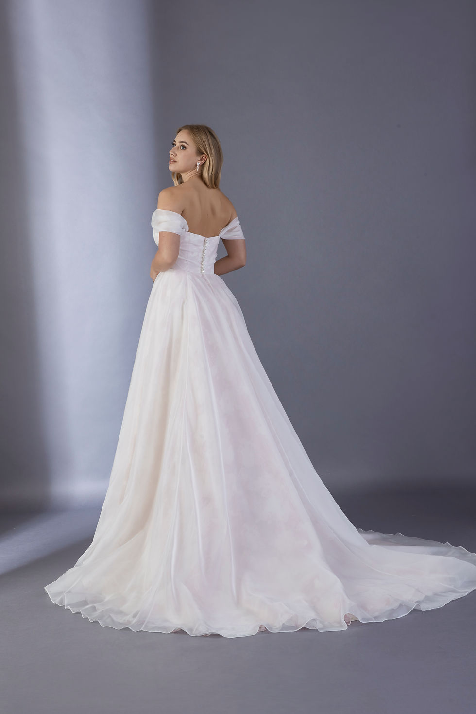 Thumbnail: BE811-Printed Organza Wedding Dress