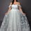 Thumbnail: WSP118-Satin corset bodice wedding dress with beaded tulle