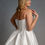 Thumbnail: WP850-Ballgown basque bodice wedding dress with a strapless cat neckline
