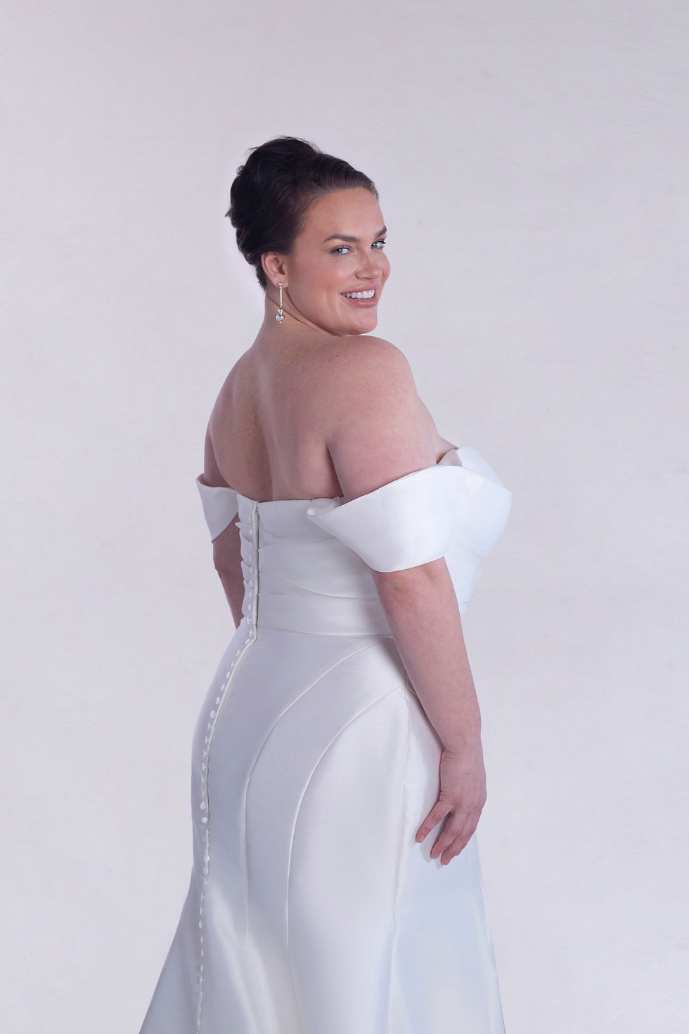 Thumbnail: WSP087-Fishtail Mikado Wedding Dress