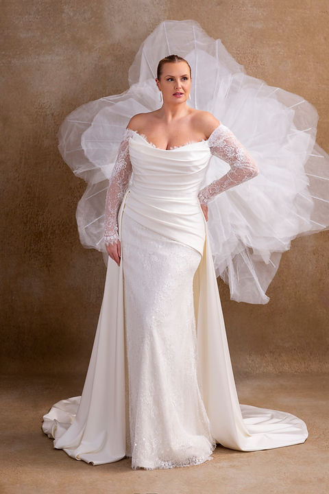 wrap lace wedding dress LNWUY Women's Tulle Lace Beach Wedding Dresses Chiffon Bohemian Bridal Wedding Gown Slim Wrap Hip Small Tail Hanging Party Dress White S