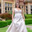 Thumbnail: Slim Aline bridal gown sheer look on bustline bow detail on back. Simple and classic
