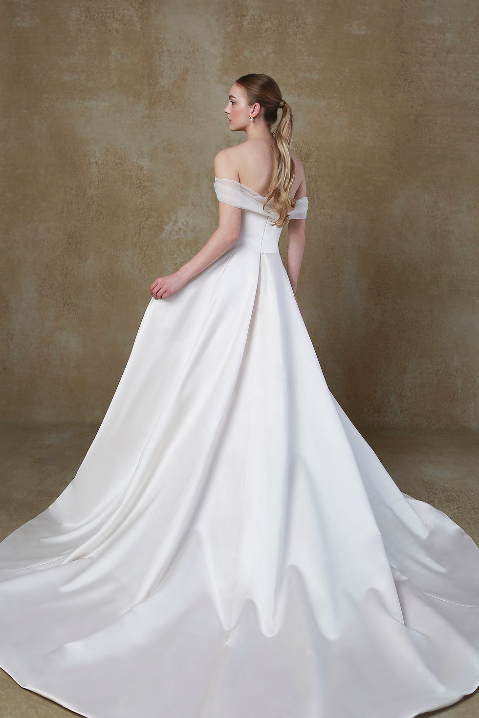 Thumbnail: R1780-Ball Gown Satin Wedding Dress