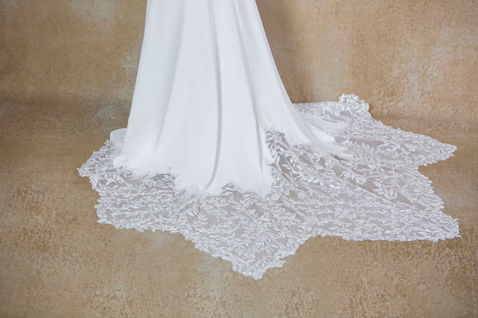Thumbnail: Jenna-BE869丨A Line Lace And Crepe Weding Dress