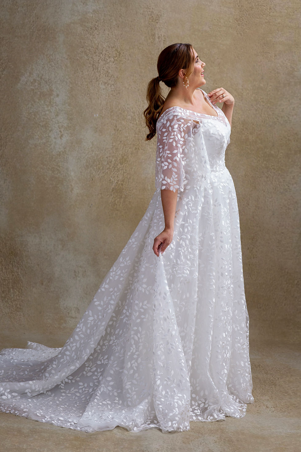 Thumbnail: WP773-A-line Lace Wedding Dress