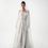 Thumbnail: GT005-Frosted cotton lace wedding dress with pearl buttons detail on bod