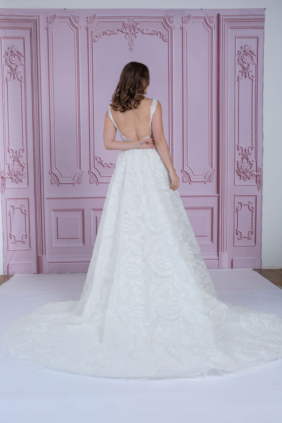 Thumbnail: R1710-A Line Lace Wedding Gown