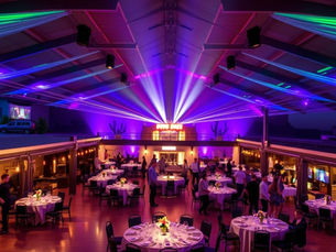 Stylish indoor and outdoor party venues in Phoenix, Arizona, featuring vibrant lighting, modern decor, spacious dance floors, and desert-inspired backdrops — perfect for weddings, birthdays, and corporate events.