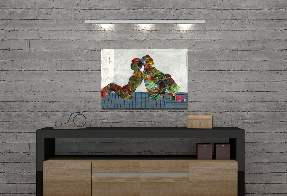 Thumbnail: COUPLE- a print of an original painting