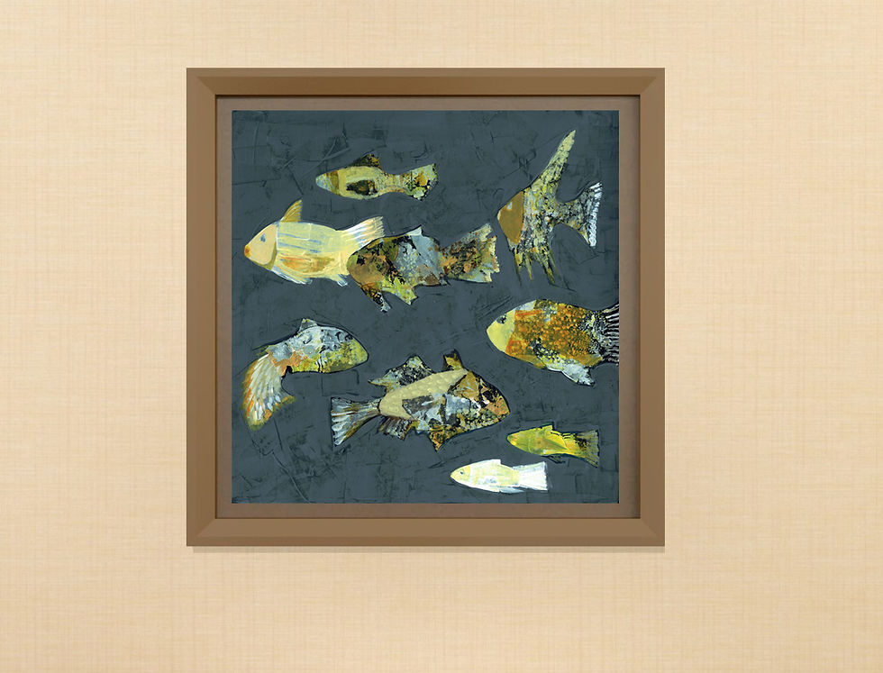 Thumbnail: AQUARIUM- a figure print of an original painting