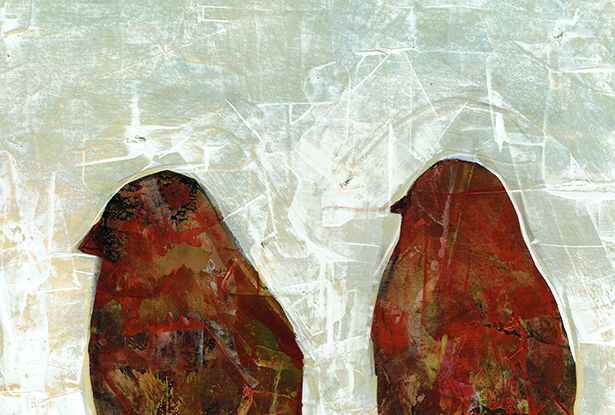 Thumbnail: BIRDS- a figure print of an original painting