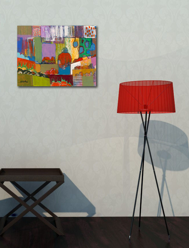 Thumbnail: MAHNE-YUDA- a print of an original painting