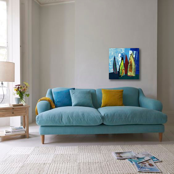 Thumbnail: 4 BOATS -  print of an original painting